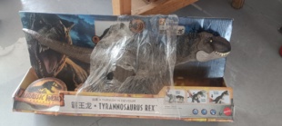 美泰侏罗纪世界3超大巨型声效吞噬霸王龙恐龙模型男孩玩具HDY55