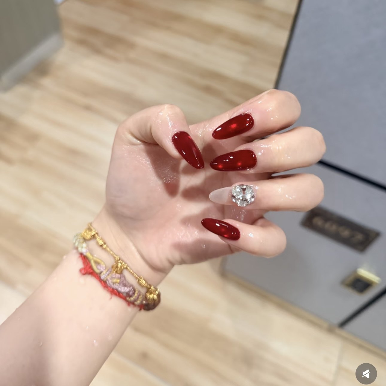 金金酱手工穿戴甲*红酒堆钻,彩妆/香水/美妆工具,穿戴甲/甲片,淘宝优惠券,粉丝福利购,淘宝优惠卷