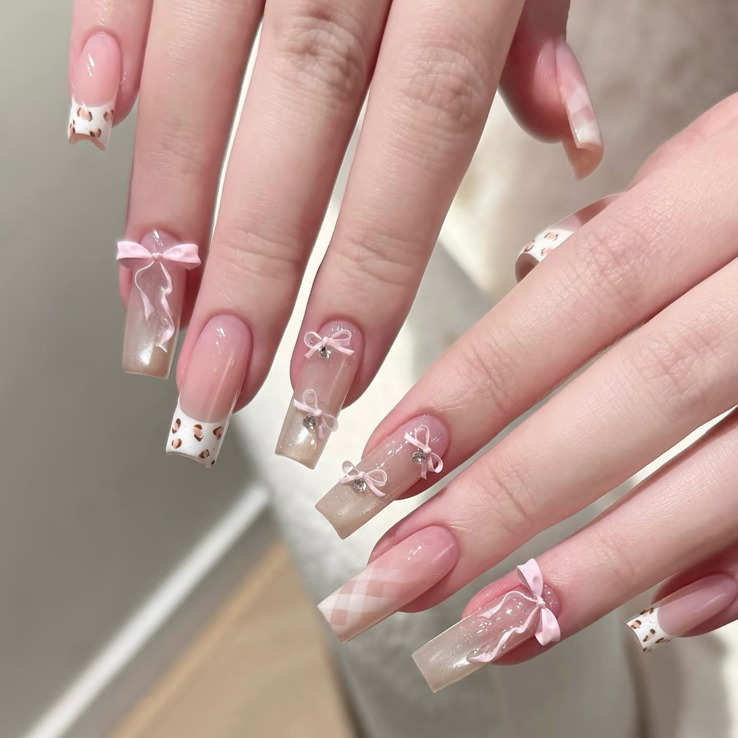 金金酱手工穿戴甲*格纹公主版本2,彩妆/香水/美妆工具,穿戴甲/甲片,淘宝优惠券,粉丝福利购,淘宝优惠卷