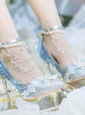lolita高跟鞋18岁成人礼婚鞋