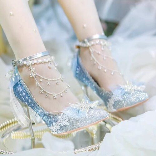 lolita高跟鞋18岁成人礼婚鞋