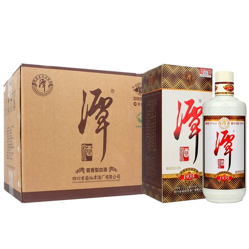 21年四川潭酒1935酱香型白酒53度500ml*6瓶整箱装纯粮食固态发酵高性价比高么？
