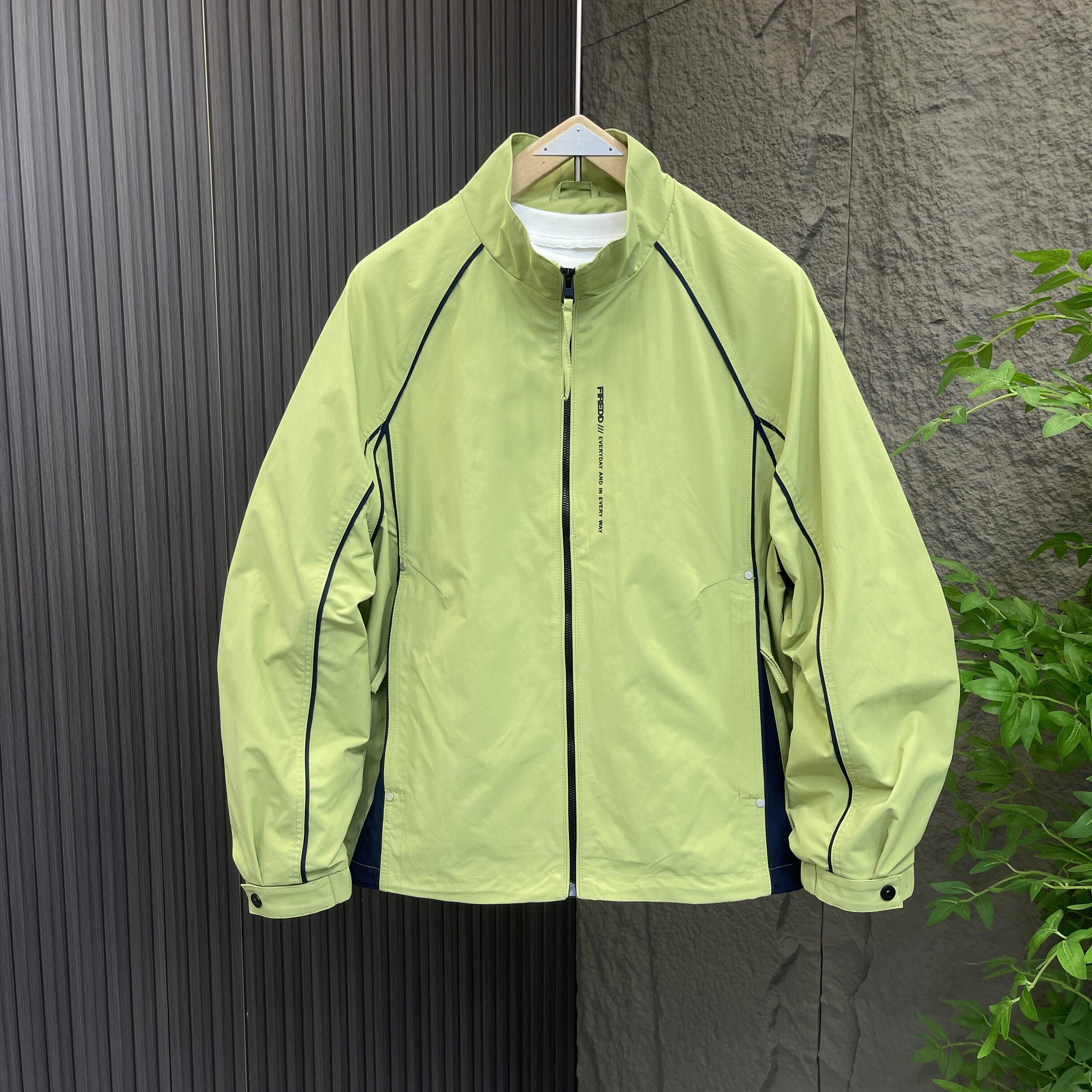 2026春季新款男士立领拼接外套高级感时尚潮流休闲气质百搭舒适男