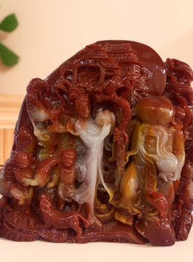 小摆件办公家居寿山石精雕