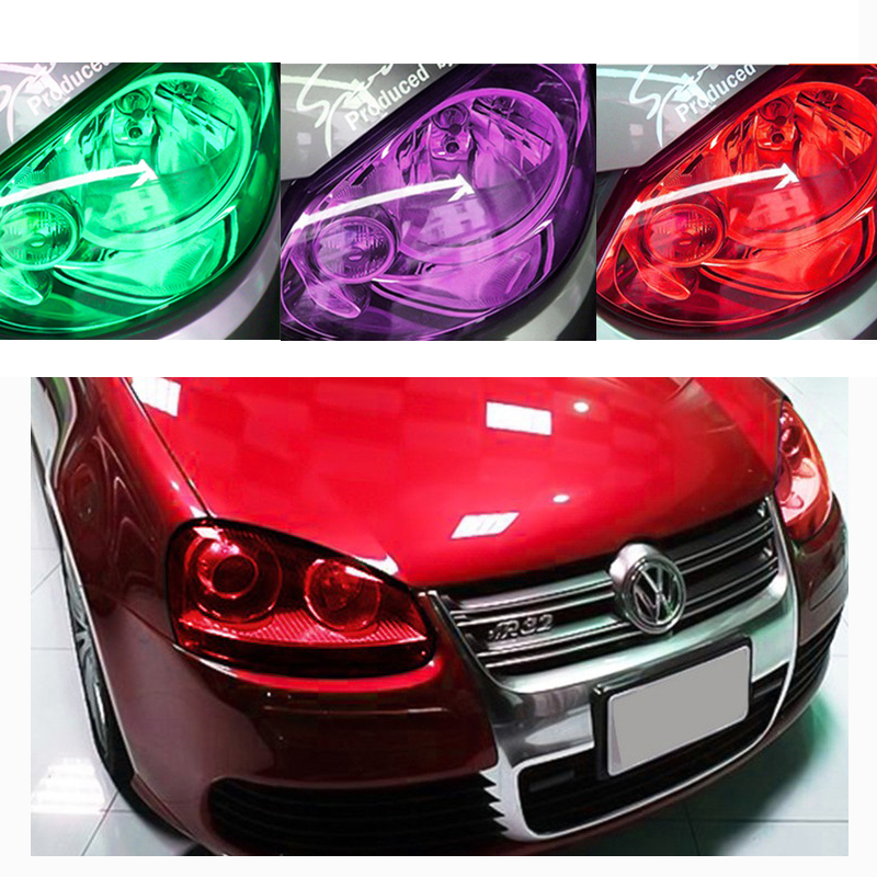 汽车前灯贴纸防水改色膜