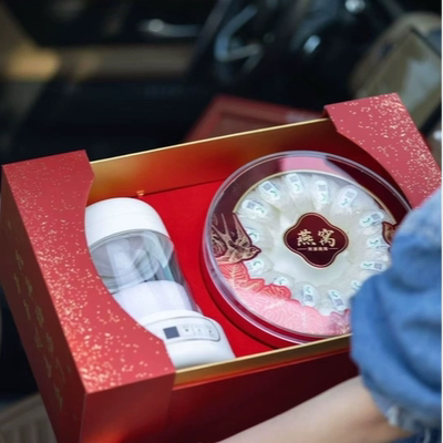 2025年春节燕窝100克马来大盏燕盏炖盅高档礼盒滋补送父母长辈