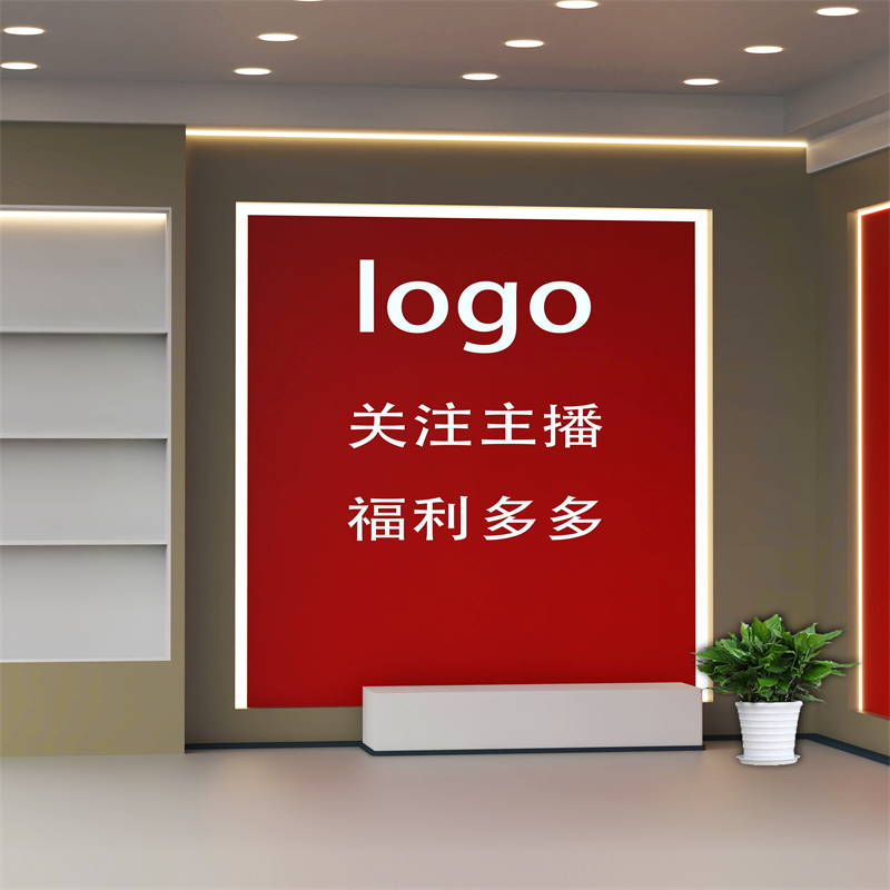 新款主播背景墙高级感简约服装珠宝美妆室内装饰拍摄3d高清背景布