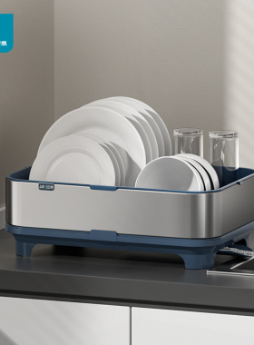 JAH不锈钢厨房碗架沥水架水槽滤水篮置物架碗碟筷餐具碗筷收纳架