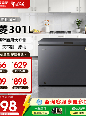 美菱官方100L/141L/201L/301L一级家用节能小冰箱冰柜官方正品