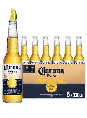 【U先派样】科罗娜11.3°P啤酒330ml*6瓶墨西哥风味清爽拉格