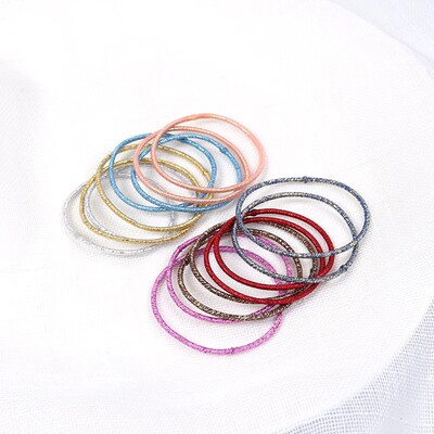 韩国knk发饰多彩小皮筋不伤发