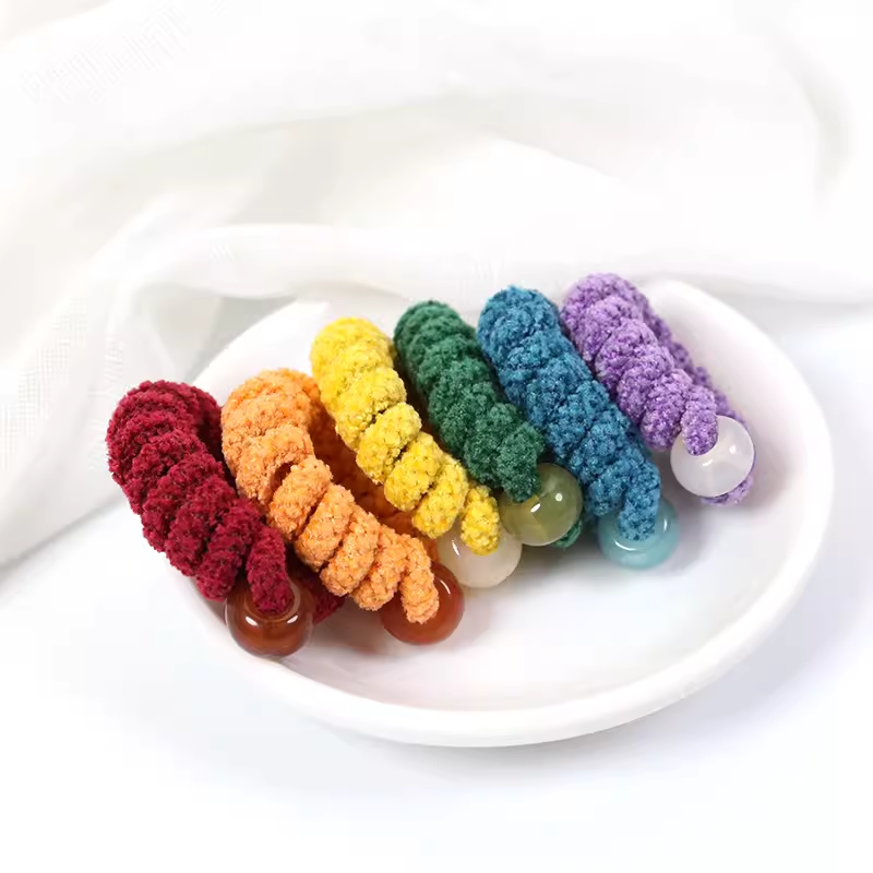 knk弹力橡皮筋电话线无痕不伤发