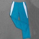 天蓝色拼接白三角加绒休闲直筒长裤 运动裤 同款 定做春秋冬男女校裤