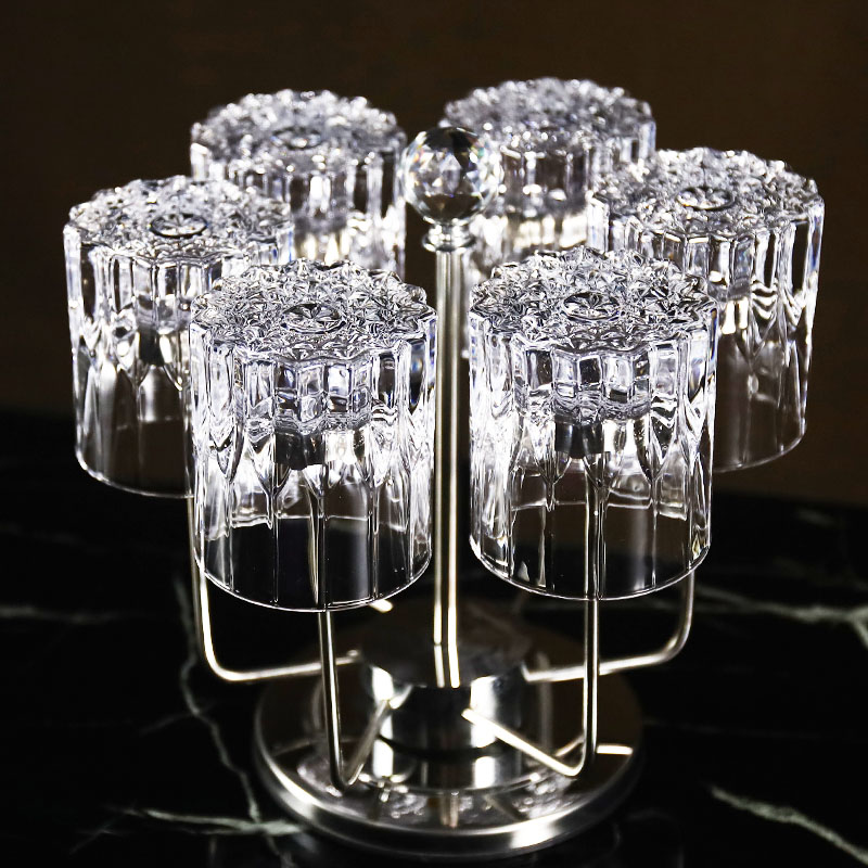 高级轻奢威士忌酒杯创意家用古典加厚洋酒杯啤酒杯江户切子杯套装