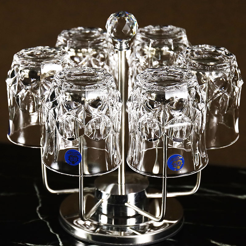 创意水晶玻璃威士忌酒杯洋酒杯喝酒杯子白兰地杯酒吧杯啤酒杯套装