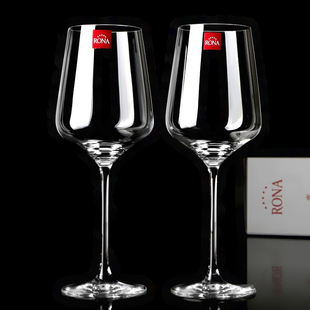 高脚杯进口水晶玻璃杯子酒具套装 礼盒 捷克RONA红酒杯葡萄酒杯