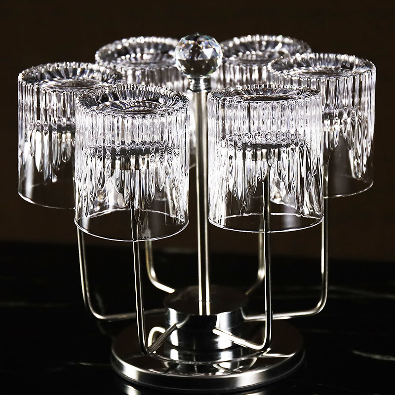 高级轻奢威士忌酒杯创意家用古典加厚洋酒杯啤酒杯江户切子杯套装