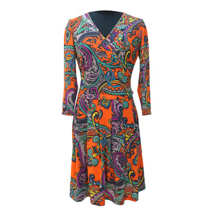 no退no换介意慎拍 连衣裙 国内线下古源专柜代购 斜襟七分袖