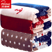 北极绒毛毯珊瑚绒毯子加厚冬季保暖法兰绒床单人宿舍学生小被子