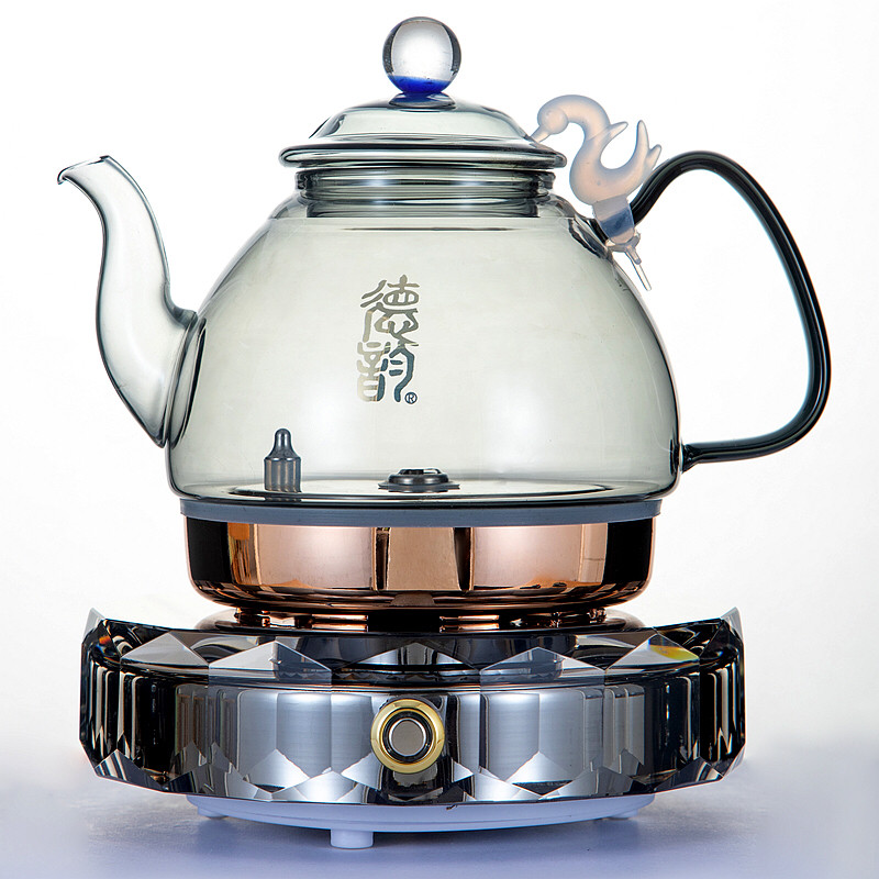 德韵茶艺壶(M1208A)黑晶触控款涌泉底部上水电热水泡茶烧水保温,厨房电器,电热水壶,淘宝优惠券,粉丝福利购,淘宝优惠卷