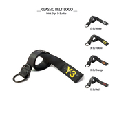 BELT通用尼龙腰带LOGO烫印签名款 新款 潮牌Y3山本WOVEN 双环D扣带