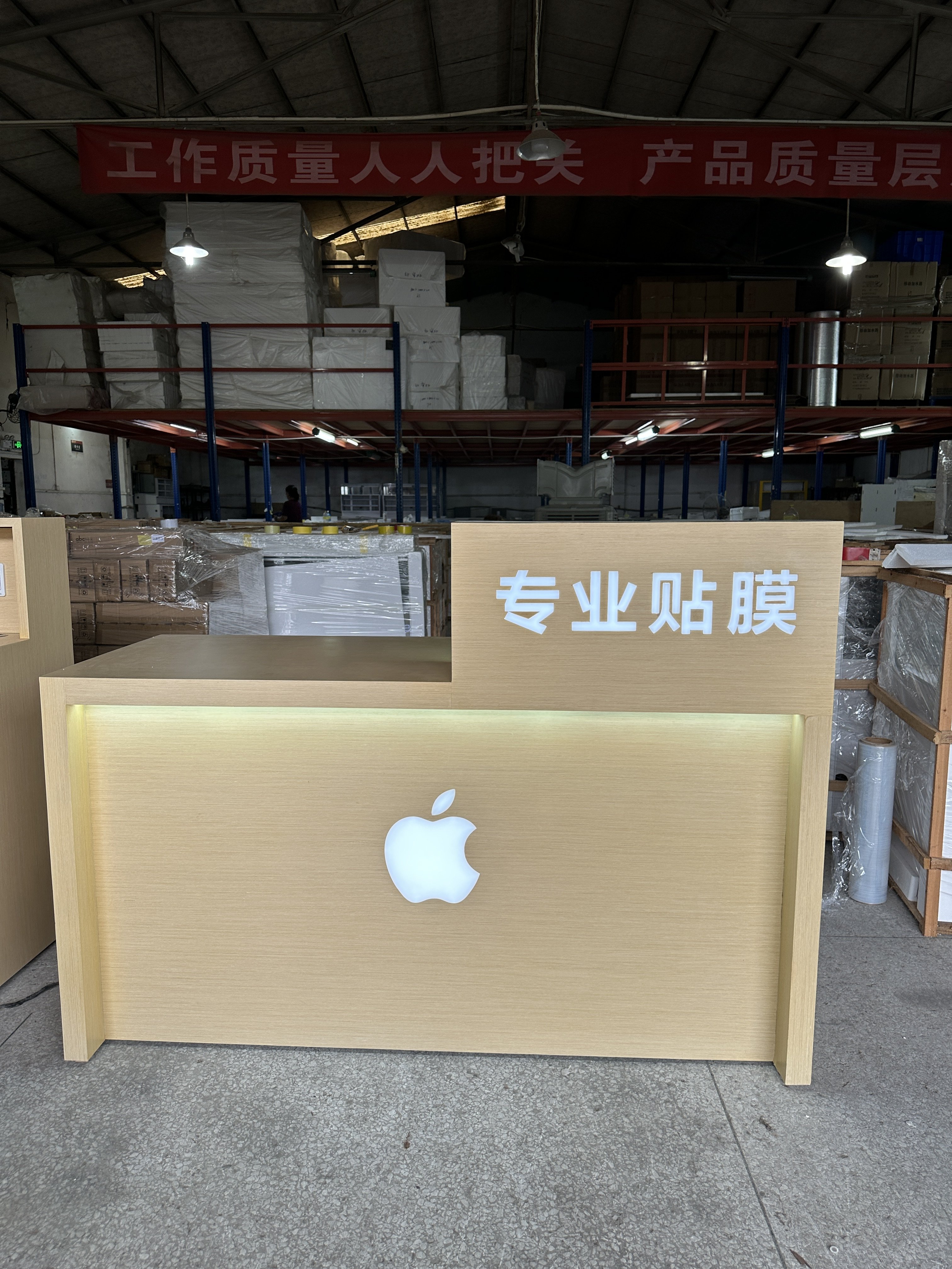 手机店维修贴膜服务接待前台烤漆收银台换屏工作台二手机店展示柜