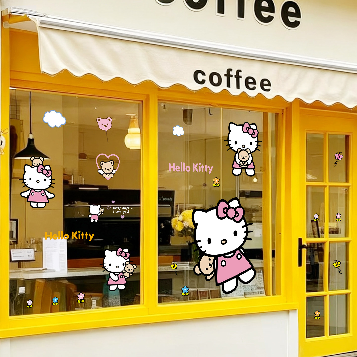 ins网红凯蒂猫hellokitty装饰玻