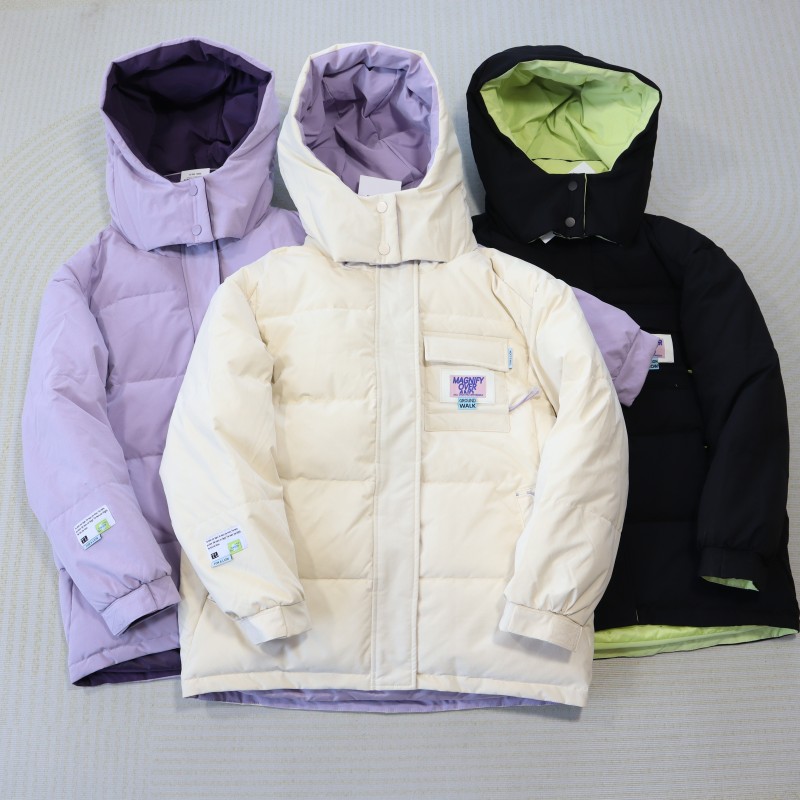 女装精品 秋冬款青少年连帽棉服 高初中生棉衣外套