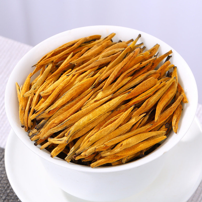 滇红金针茶叶新茶春茶滇红大金针大金芽蜜香型袋装50g