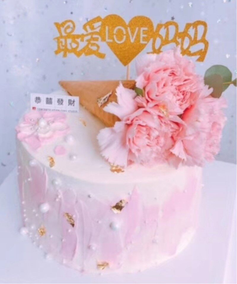 新款鲜花花卉仿真蛋糕 母亲节生日蛋糕模型 流行热销妈妈生日模型