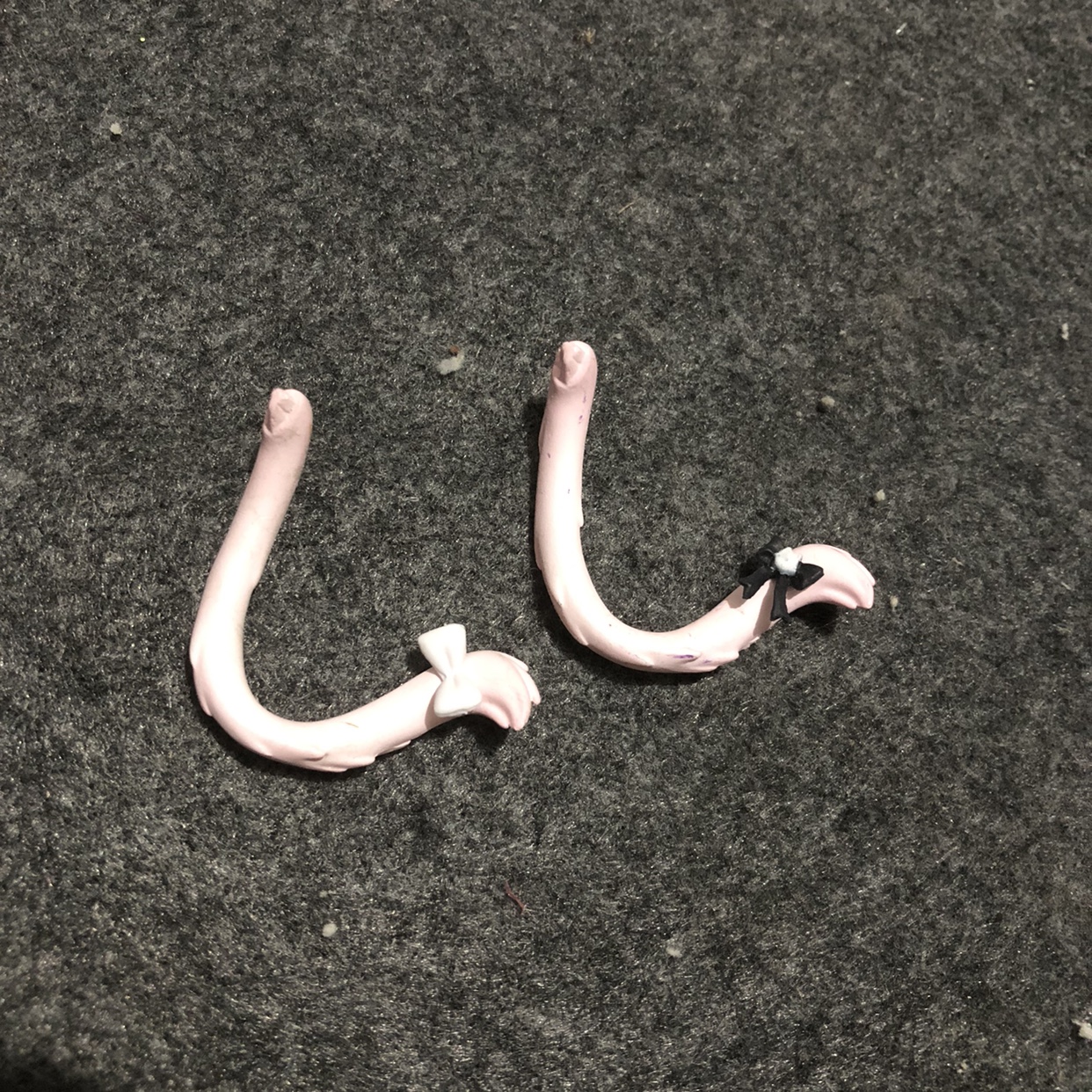 5.5元1条起正版手办散货部分1/12 1/10可用手办粉色尾巴魔改材料