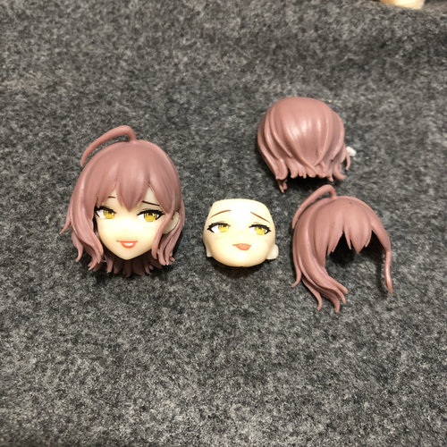 6.9元1个国版手办散货1/12 1/10美少女头雕配件手办魔改材料废件