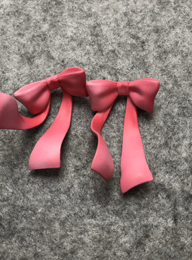 5元2个手办正散货粉红色大号蝴蝶结配件手办补件手办魔改材料