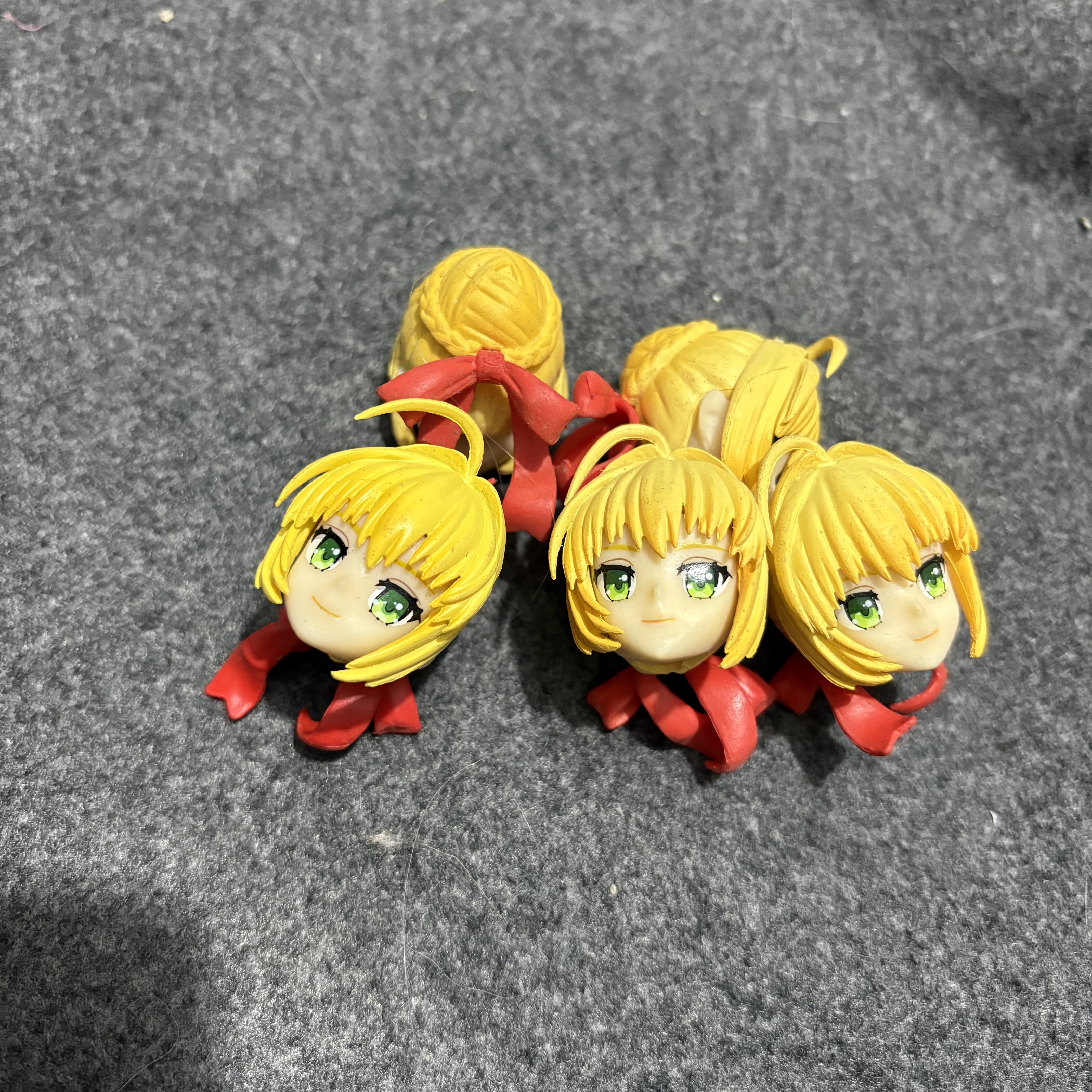 5元1个国版手办散货约1/8头雕手办魔改材料废品零件有色差