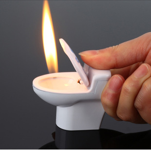 百达929马桶造型打火机创意个性 外贸 搞笑充气明火