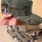 迷彩帽冬季 暗纹男军训迷彩遮阳帽子平顶鸭舌帽工作帽学生教官 夏季