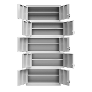 分体五节柜凭证柜带锁办公室合同资料储物柜铁皮柜财务凭证收纳柜