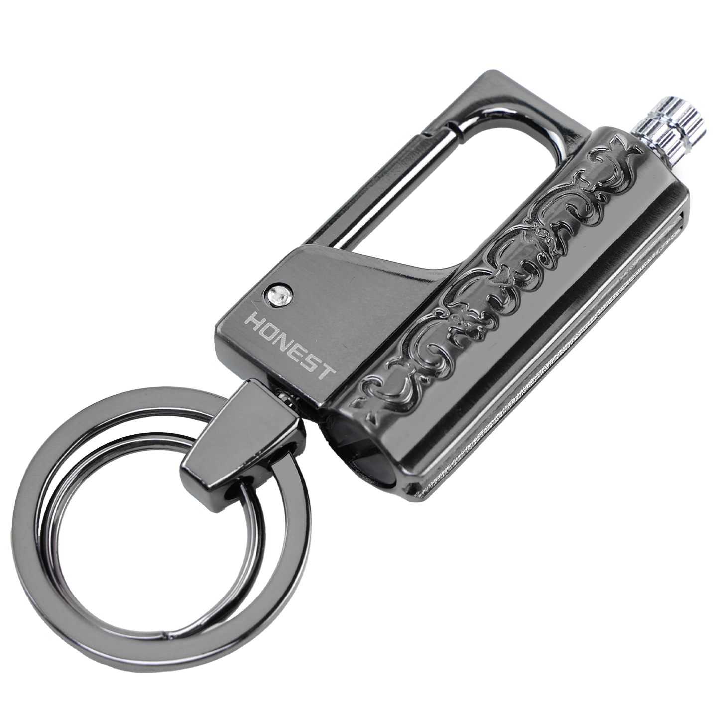 百诚万次火柴煤油打火机 钥匙扣金属创意个性户外防水便携打火石