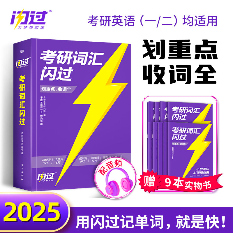 抖音官方直营】考研词汇闪