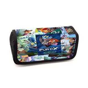 Zootopia2疯狂动物城2文具袋舒适时尚简约高清图案翻盖式收纳笔袋