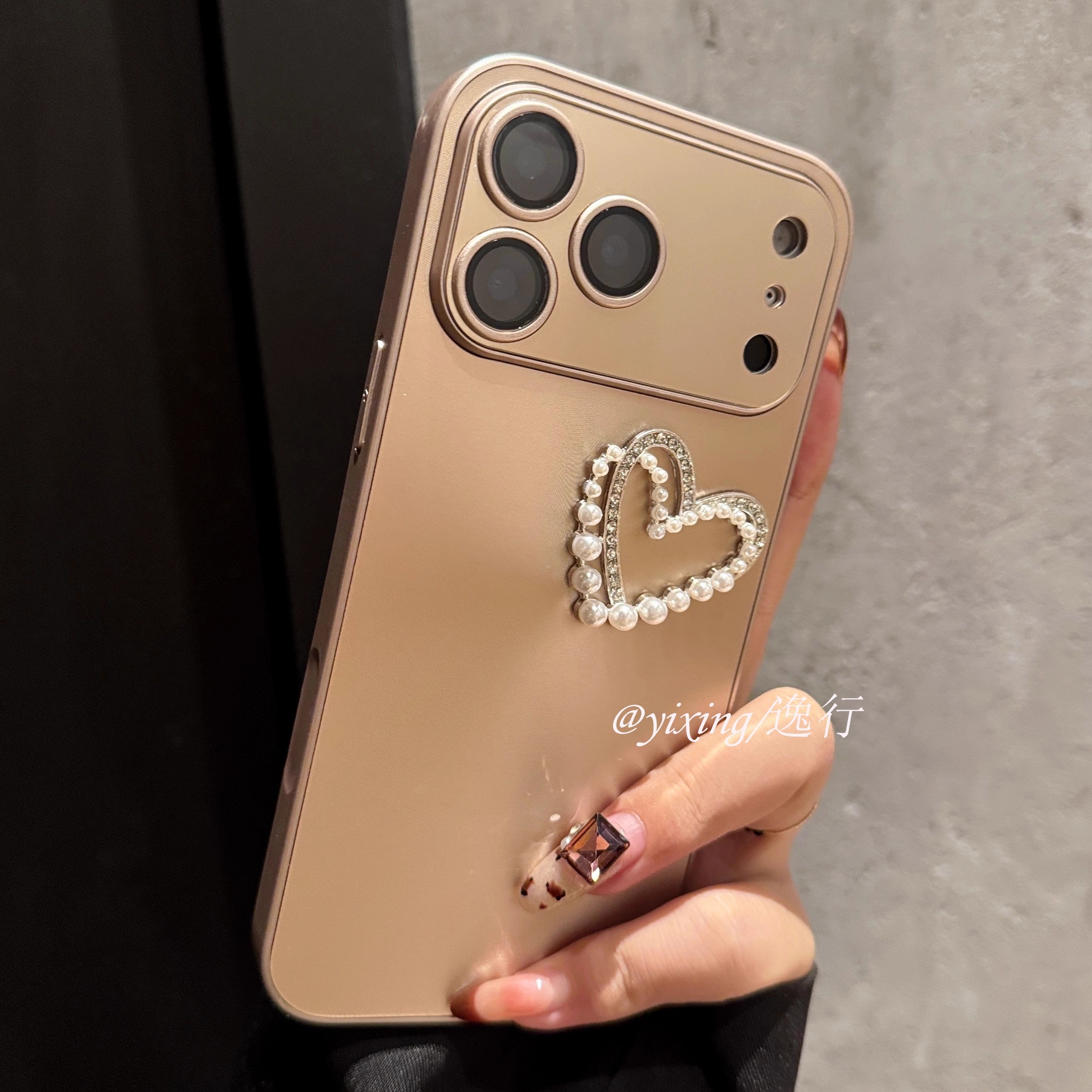 ins高级渐变极光苹果17手机壳女