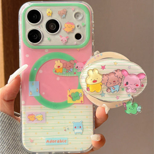 适用三星s26s25s24s23s22s21U手机壳note10+条纹动物s20fe吊坠磁吸支架s8s9网红超火s10时尚A53a72A55a42A71