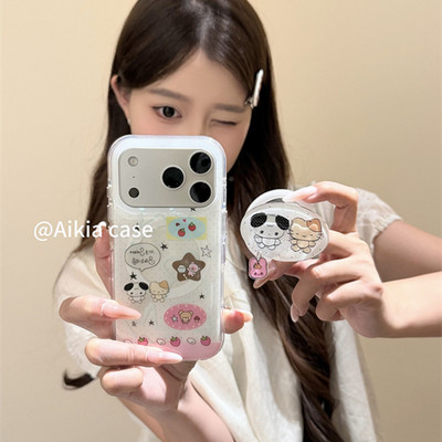 适用realme15/13/12/11/10s真我neo8/7/6手机壳GT8/5猫咪小狗v11v23v25吊坠磁吸支架q2Q3Q5高级v30v60时尚x7