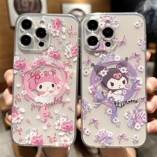 适用oppoA58a57手机壳A1a2A3A5美乐蒂库洛米磁吸a93a95a96a97简约A32a35A36新A72a92s网红超火r15r17女R11r9t