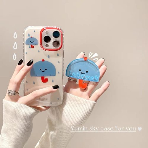 适用小米15手机壳turbo4红米note14/13/12雨伞表情摇摇乐支架civi3/2/4pro网红超火11T/10/9/8趣味mix卡通max