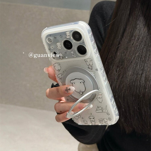 适用魅族22/21手机壳meizu20小狗18x折叠360旋转支架17pro小众高级16th网红超火note卡通可爱少女classic时尚