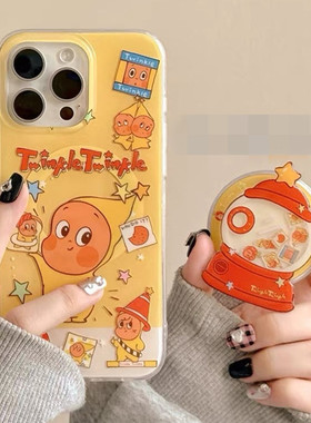 适用oppoA58a57手机壳A1a2A3A5星星人a93a95a96a97摇摇乐磁吸支架A32a35A36新A72a92s童趣卡通r15r17高级R11r