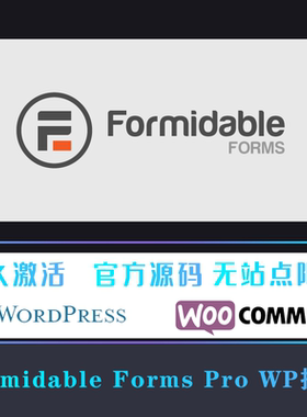 Formidable Forms Pro 表单生成插件和在线应用程序生成器 WP插件