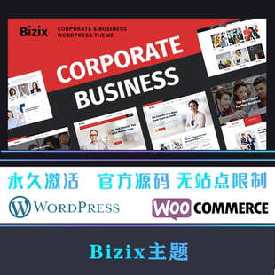 Bizix WP主题 Wordpress 轻量企业和商业自定义企业公司网站模板