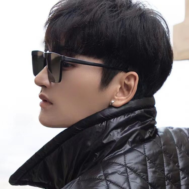 网红方框墨镜明星同款太阳镜欧美潮人复古嘻哈街拍眼镜偏光